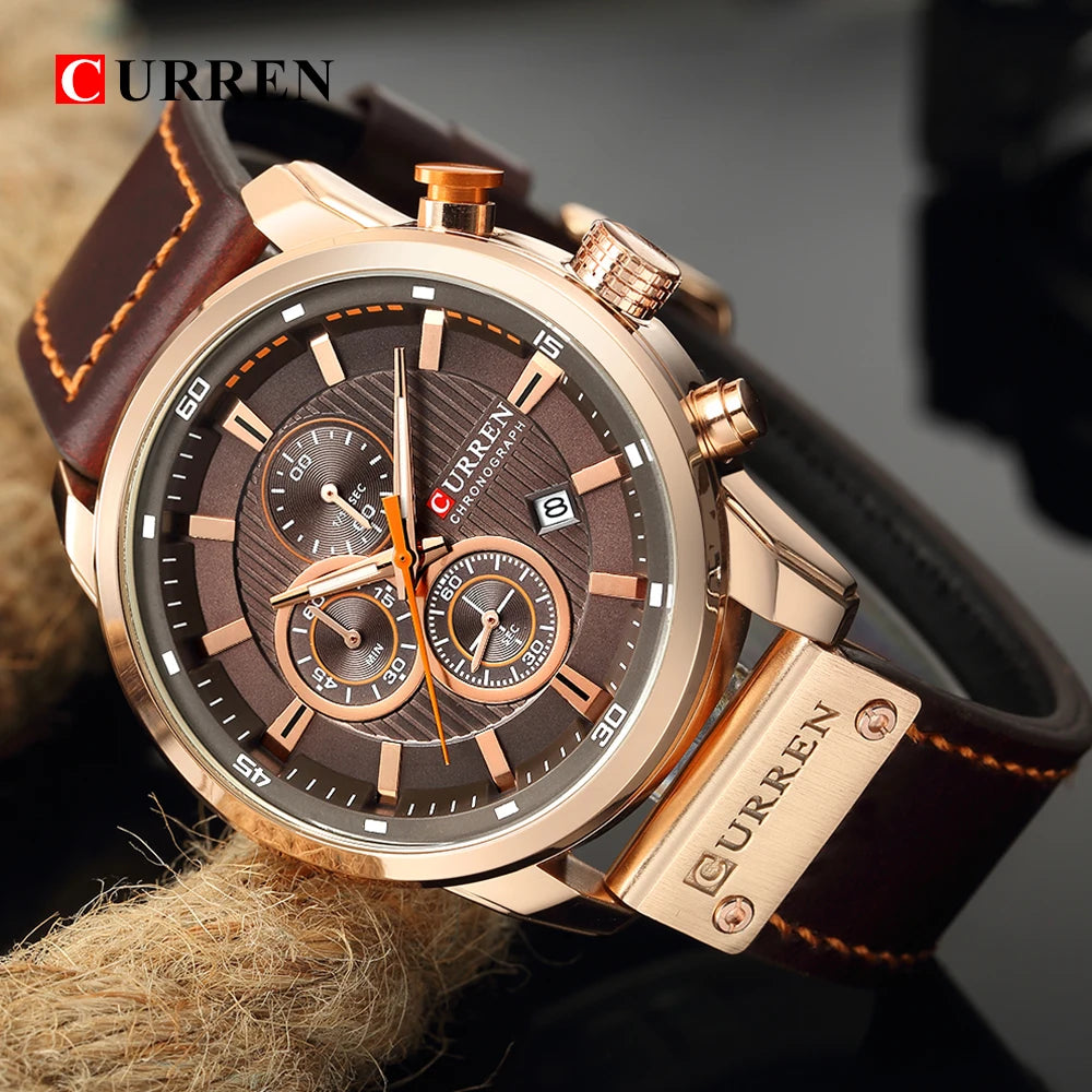 CURREN Men's Quartz Chronograph Sport Watch