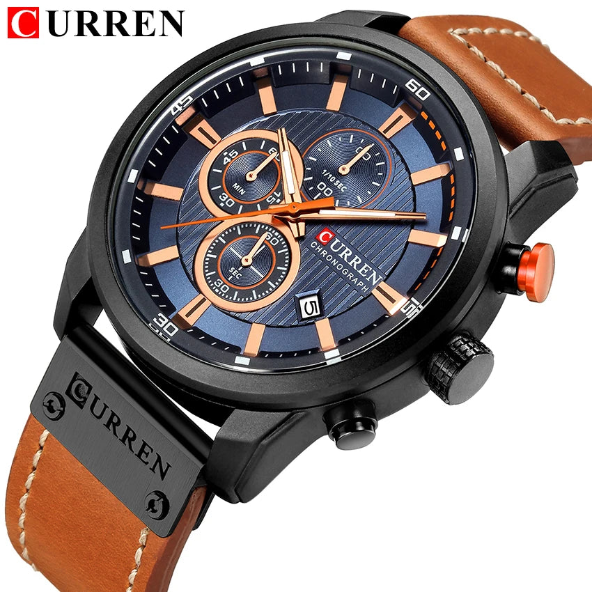 CURREN Men's Quartz Chronograph Sport Watch