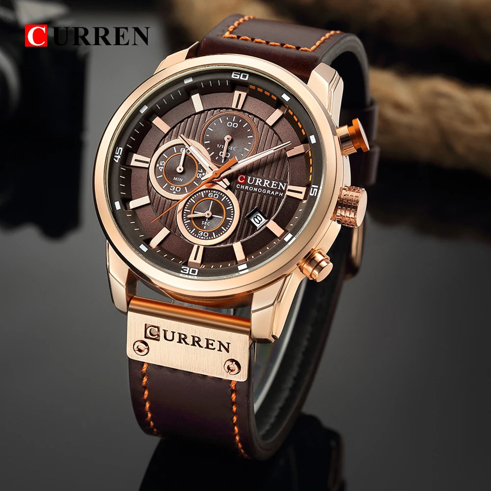 CURREN Men's Quartz Chronograph Sport Watch