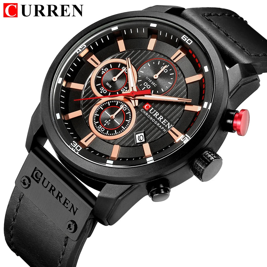 CURREN Men's Quartz Chronograph Sport Watch