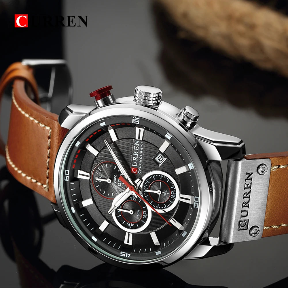 CURREN Men's Quartz Chronograph Sport Watch