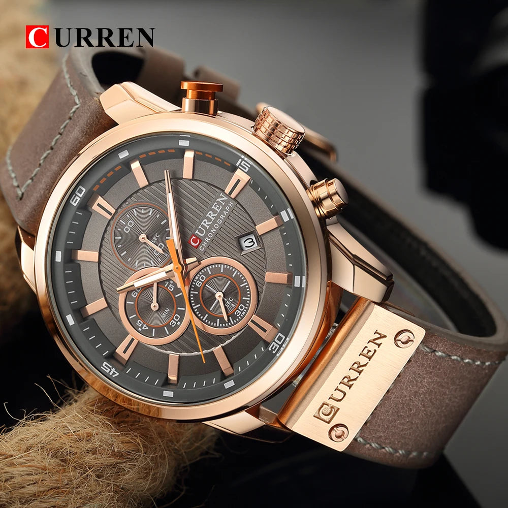 CURREN Men's Quartz Chronograph Sport Watch