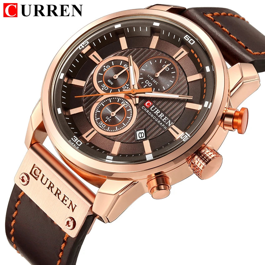 CURREN Men's Quartz Chronograph Sport Watch