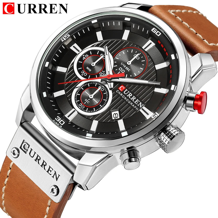 CURREN Men's Quartz Chronograph Sport Watch