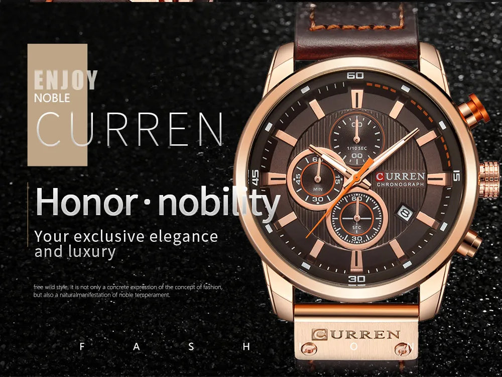 CURREN Men's Quartz Chronograph Sport Watch