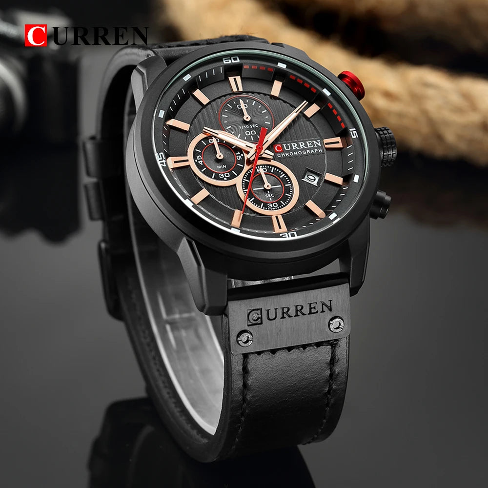 CURREN Men's Quartz Chronograph Sport Watch