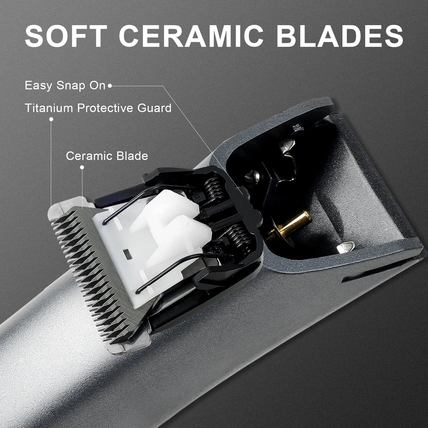 Electric  Hair Trimmer, Body Groomer & Intimate Hair Trimmer, Replaceable Ceramic Blade.