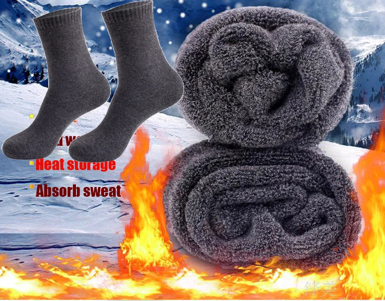 5 Pairs Winter Warm Men’s Wool Socks