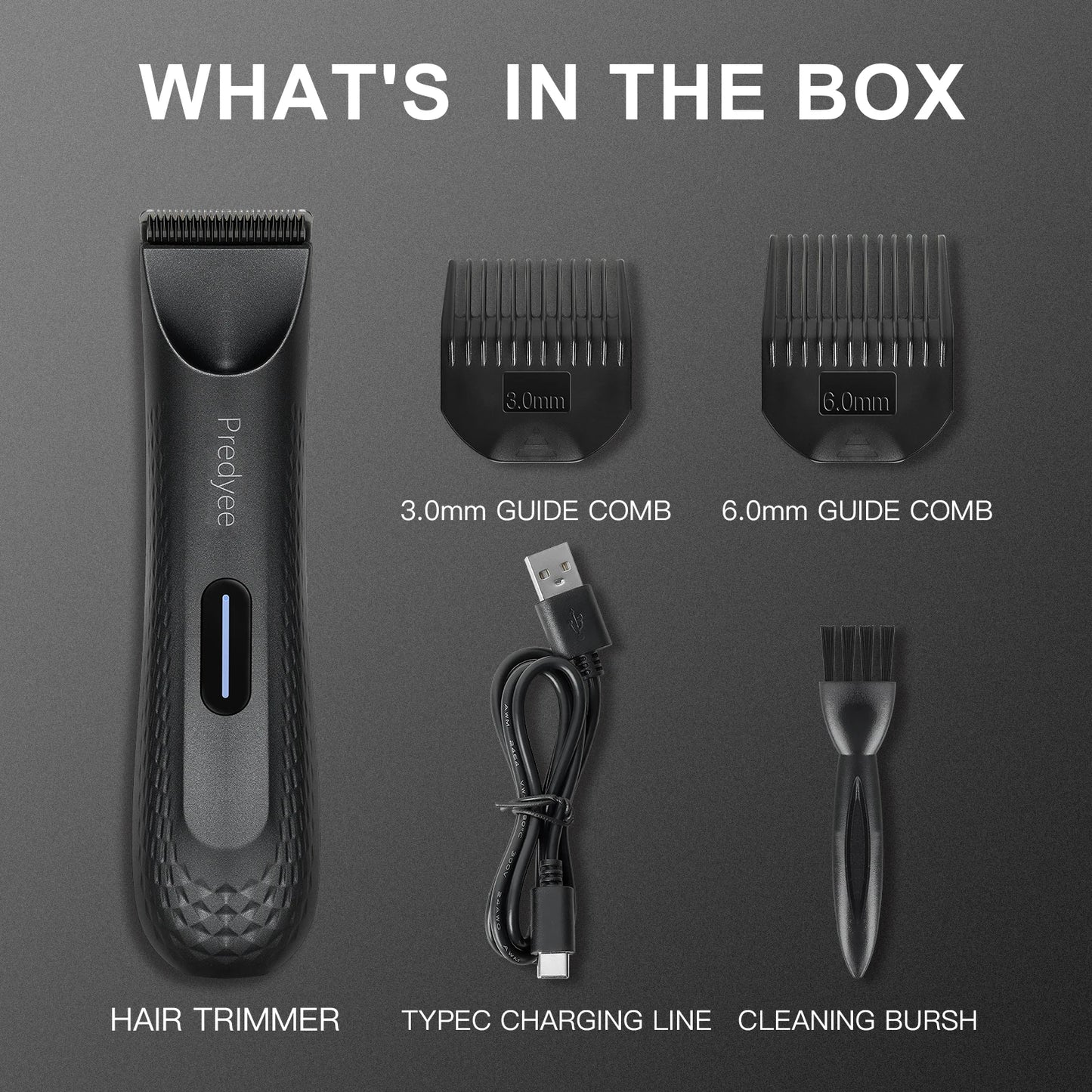 Electric  Hair Trimmer, Body Groomer & Intimate Hair Trimmer, Replaceable Ceramic Blade.