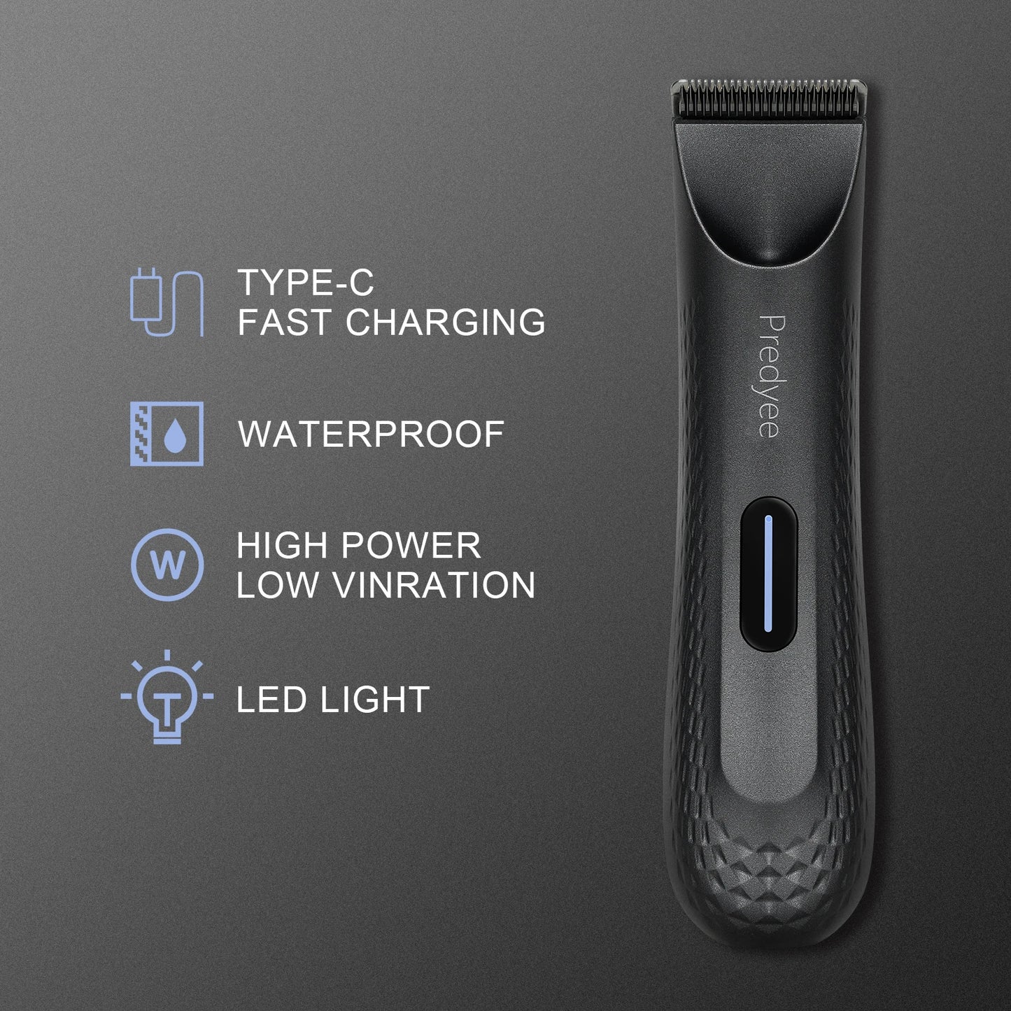 Electric  Hair Trimmer, Body Groomer & Intimate Hair Trimmer, Replaceable Ceramic Blade.