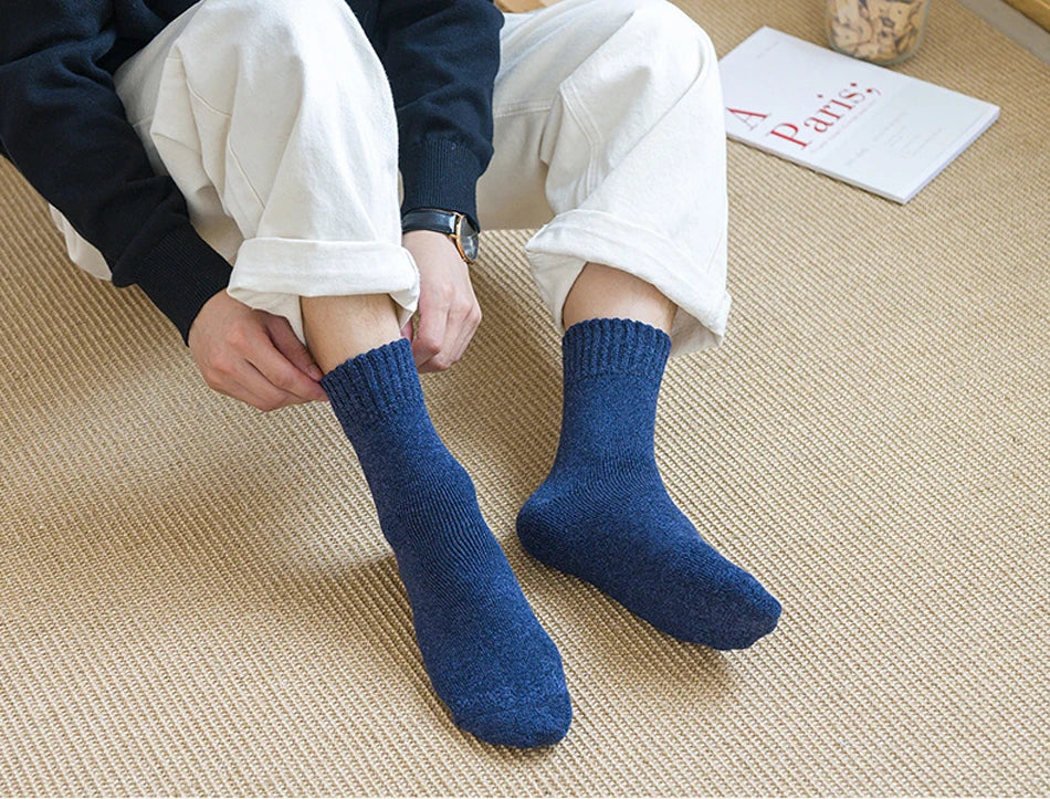 5 Pairs Winter Warm Men’s Wool Socks