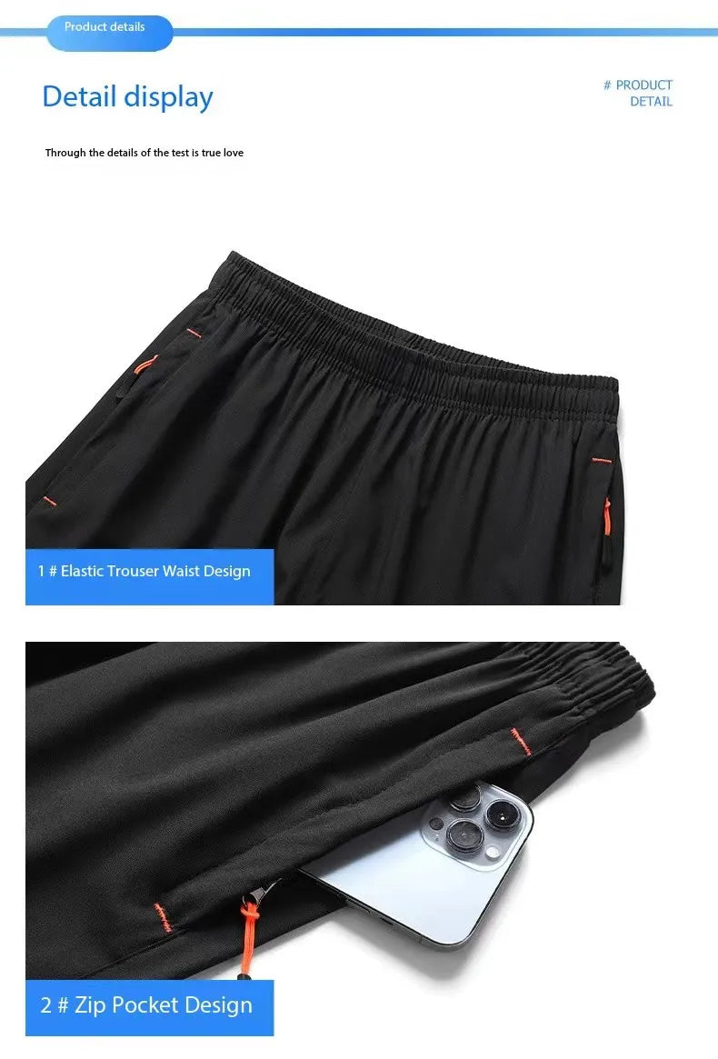 Sports Shorts Elastic Waist Breathable.