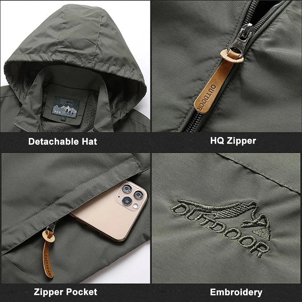 Waterproof  Hooded  Jacket.