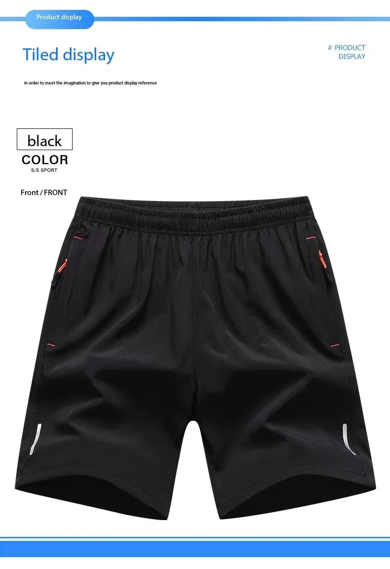 Sports Shorts Elastic Waist Breathable.